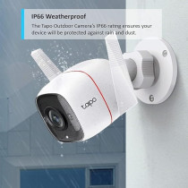 TP-Link Tapo Outdoor Security Camera/CCTV, Weatherproof Plus 2-way Audio And SD Storage (Tapo C310)