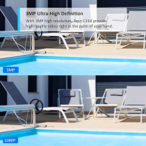 TP-Link Tapo Outdoor Security Camera/CCTV, Weatherproof Plus 2-way Audio And SD Storage (Tapo C310)