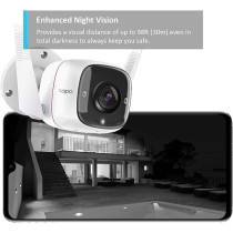 TP-Link Tapo Outdoor Security Camera/CCTV, Weatherproof Plus 2-way Audio And SD Storage (Tapo C310)