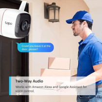 TP-Link Tapo Outdoor Security Camera/CCTV, Weatherproof Plus 2-way Audio And SD Storage (Tapo C310)