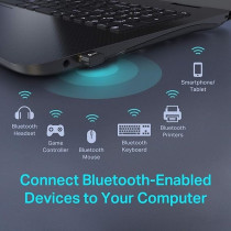 TP-Link USB Bluetooth Adapter For PC(UB400), 4.0 Bluetooth Dongle Receiver SUpport Windows 11/10/8.1/8/7/XP For Desktop, Laptop, Mouse, Keyboard, Printers, Headsets, Speakers, PS4/ Xbox Controllers