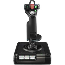 Logitech G Saitek X52 Flight Control System, Controller And Joystick Simulator, Lcd Display, Double Suspension, Illuminated Buttons, 2Xusb, Pc, Black