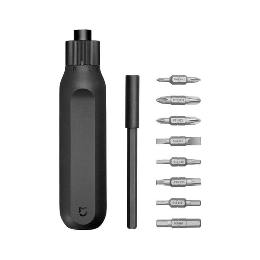 Xiaomi Mi Mijia 16 In 1 Ratchet Screwdriver Set/W Extension Pole 8 Screw Bits Precision Portable Household Double Head Drill Repair Multifunctional Manual Screw Driver, Mobile Phone Computer Maintenance