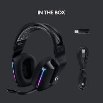 Logitech G733 Lightspeed Wireless Gaming Headset With Suspension Headband, Lightsync RGB, Blue Voice Mic Technology And PRO-G Audio Divers, Black