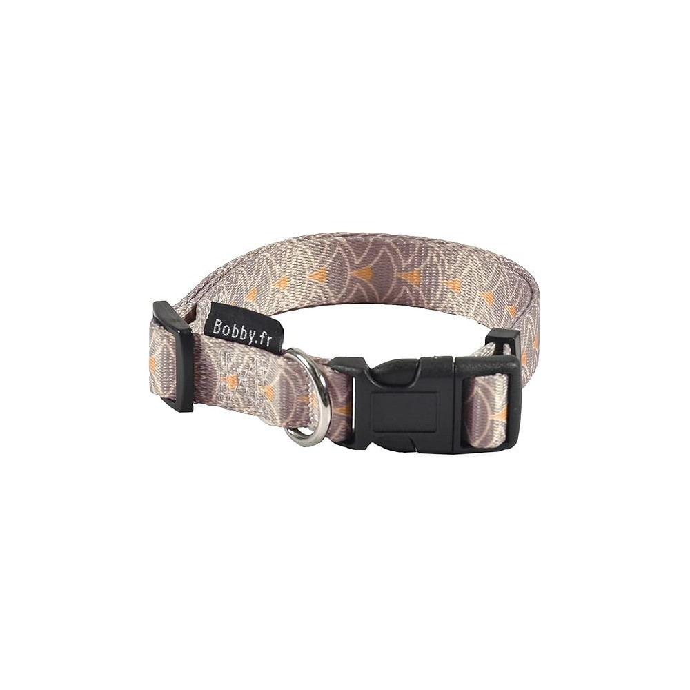 Bobby Geisha Collar For Cats, Taupe Colour, Medium