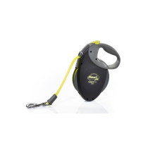 Flexi Giant Retractable Leash For Dogs, Medium, Black/Neon