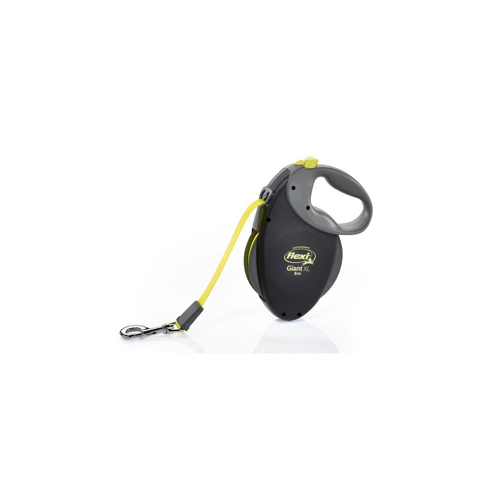 Flexi Giant Retractable Leash For Dogs, Medium, Black/Neon