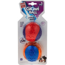 Gigwi Squeaker Ball For Dogs, Large, 2 Pieces