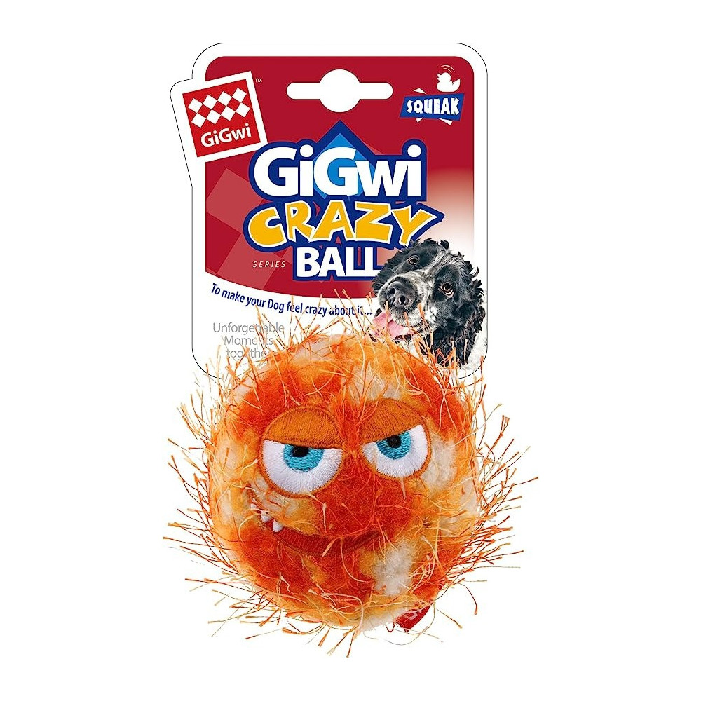 Gigwi Crazy Ball For Dogs, Orange Colour, Medium