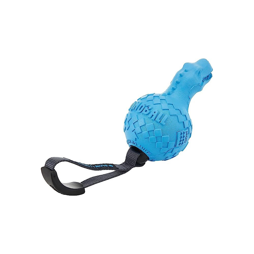 Gigwi Push To Mute Dinoball T-Rex Lake, Blue Colour, Medium