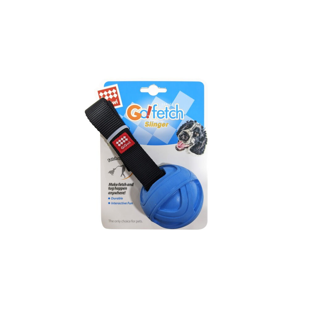 Gigwi Go Fetch Slinger Blue Ball Toy For Dogs