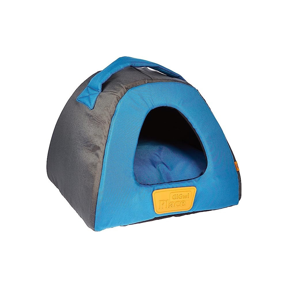 Gigwi Place Pet House Canvas, Blue/Grey Colour, Small