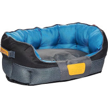 Gigwi Place Soft Bed Canvas For Pet, Blue/Black, Medium