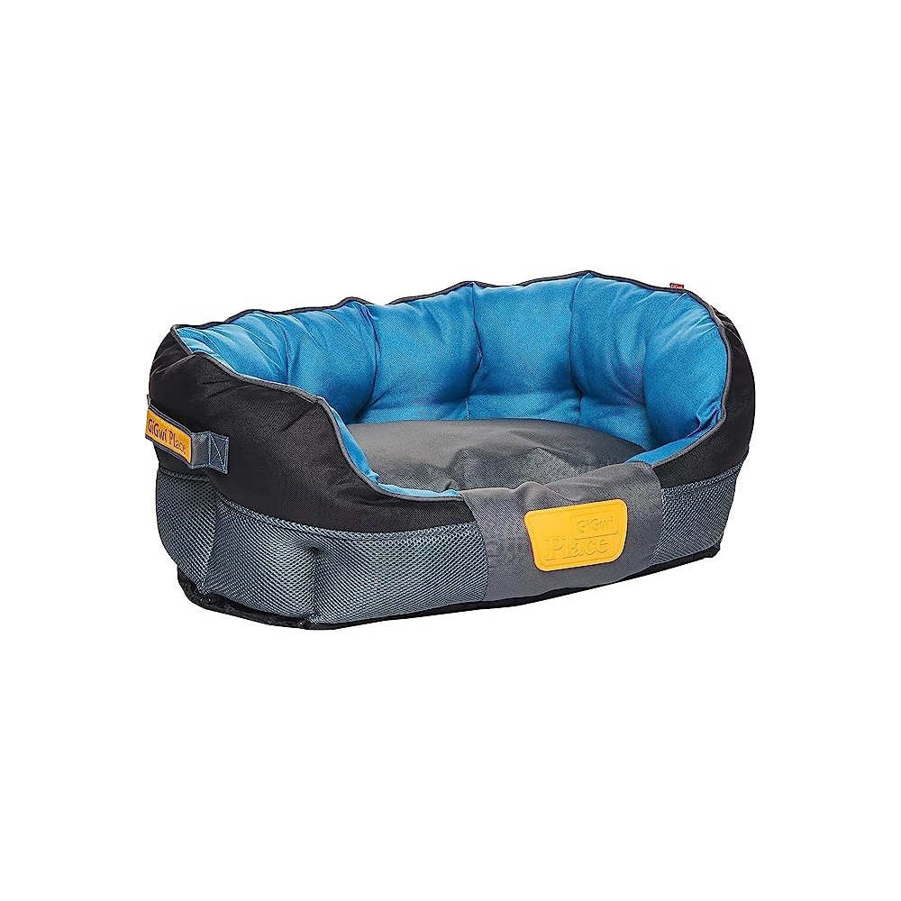 Gigwi Place Soft Bed Canvas For Pet, Blue/Black, Medium