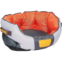 Gigwi Place Soft Bed Canvas For Pet, Light Grey/Orange