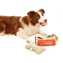 FOFOS Hide And Seek Plush Rope Dog Toy, Multicolour