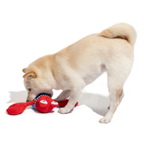 FOFOS Sealife Lobster Dog Toy, Red