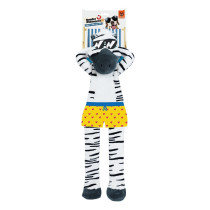 FOFOS Zebra Jumbo Skinnez Dog Toy, Muticolour