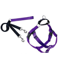 2 Hounds Design Freedom No-Pull Harness And Leash, Purple/Medium 1Inch