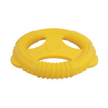 M-PETS Air Toss Wheel Dog Toy, Yellow