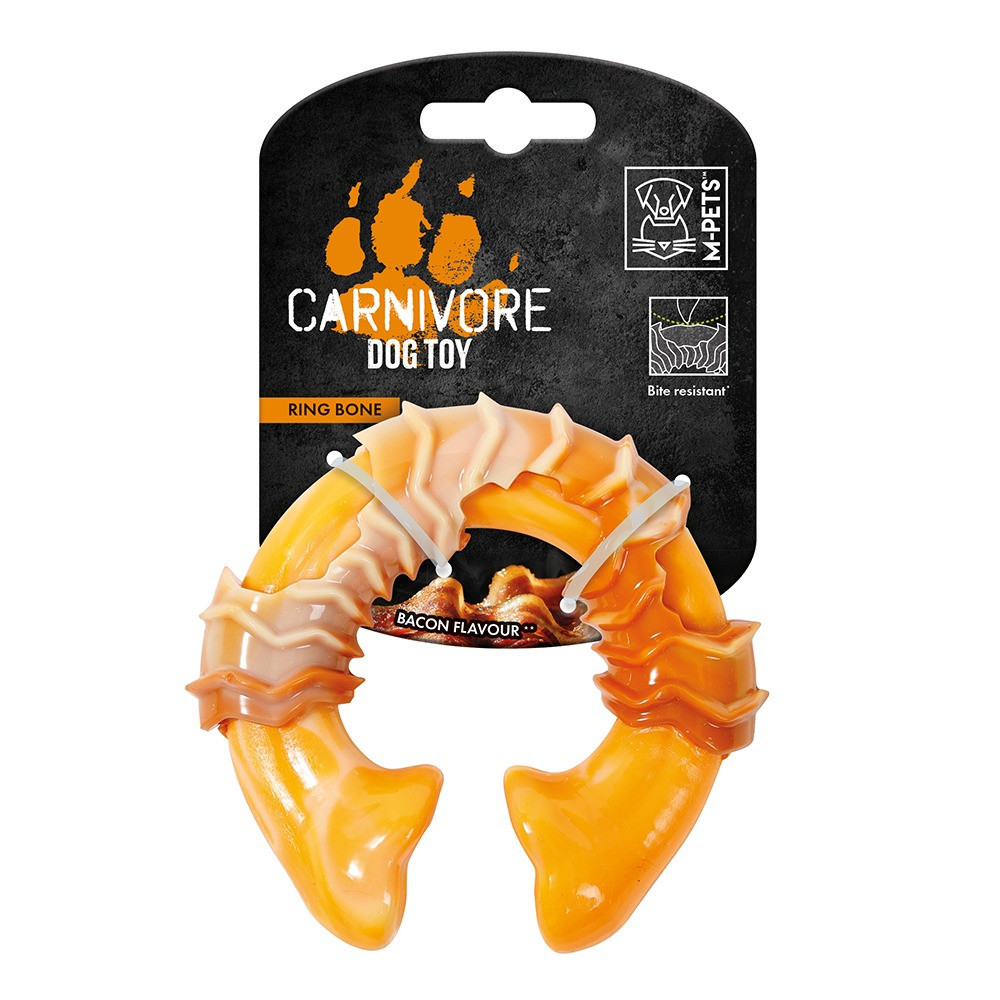 M-PETS Carnivore Ring Bone Dog Toy, Small