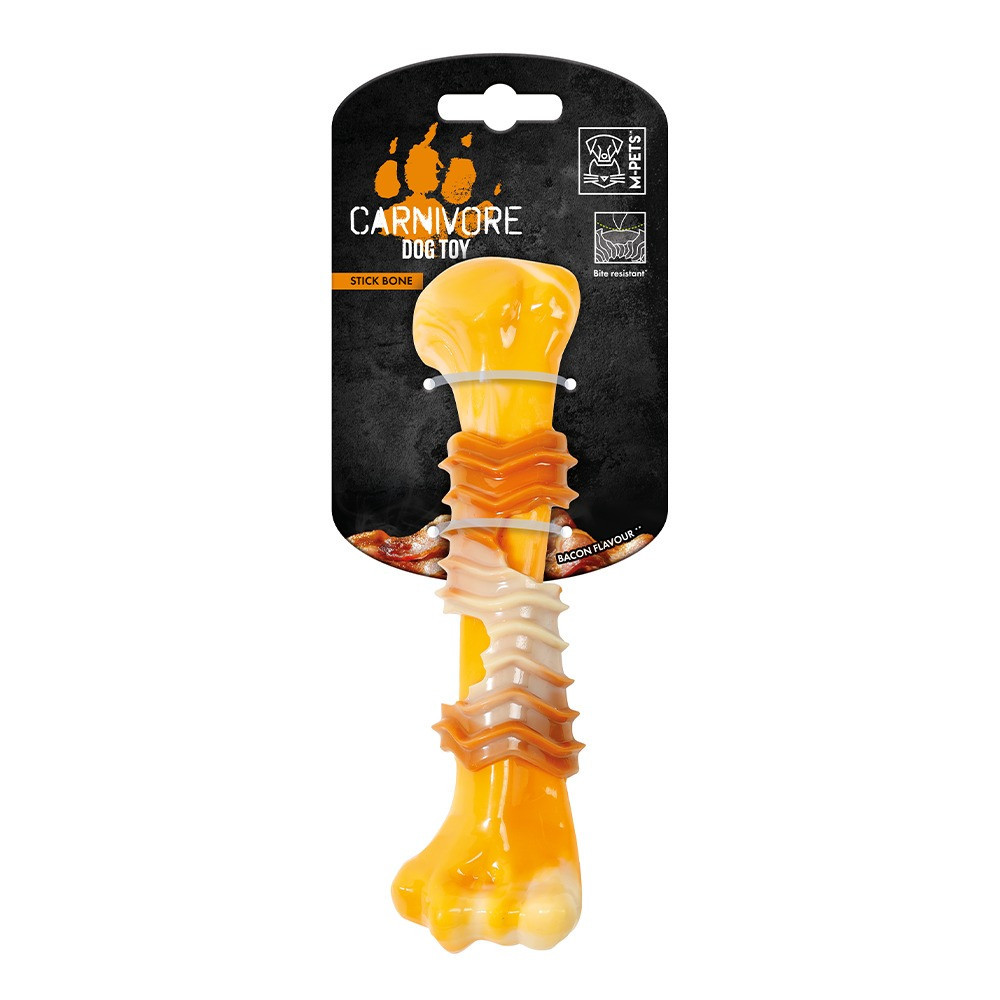 M-PETS Carnivore Stick Bone Dog Toy, Small