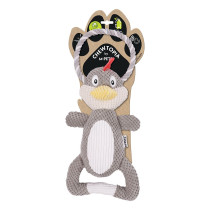 M-PETS Chewtopia Chicken Dog Toy, Grey/White