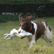 M-PETS Chewtopia Sheep Dog Toy, Grey/White