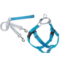 2 Hounds Design Freedom No-Pull Dog Harness With Leash, Turquoise/Medium 1 Inch