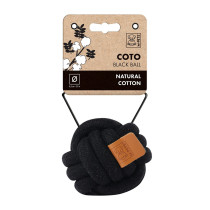 M-PETS Coto Black Ball Eco Friendly Dog Toy, Medium