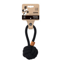 M-PETS Coto Black Loop Ball Eco Friendly Dog Toy, Medium