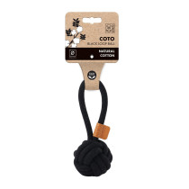M-PETS Coto Black Loop Ball Eco Friendly Dog Toy, Small