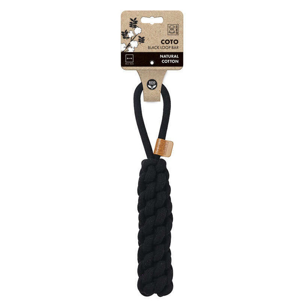 M-PETS Coto Black Loop Bar Eco Friendly Dog Toy, Large