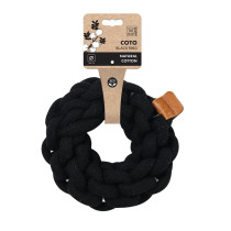 M-PETS Coto Black Ring Eco Friendly Dog Toy, Small