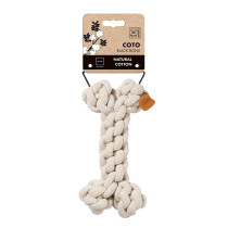 M-PETS Coto White Bone Eco Friendly Dog Toy, Small