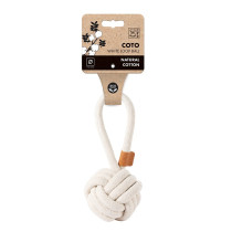 M-PETS Coto White Loop Ball Eco Friendly Dog Toy, Large