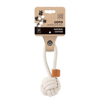 M-PETS Coto White Loop Ball Eco Friendly Dog Toy, Small