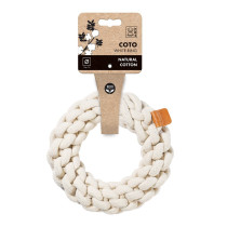 M-PETS Coto White Ring Eco Friendly Dog Toy, Large