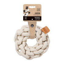 M-PETS Coto White Ring Eco Friendly Dog Toy, Small