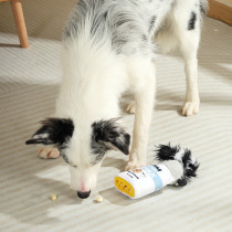 M-PETS Flora Snack Attack Dog Toy, Black/White