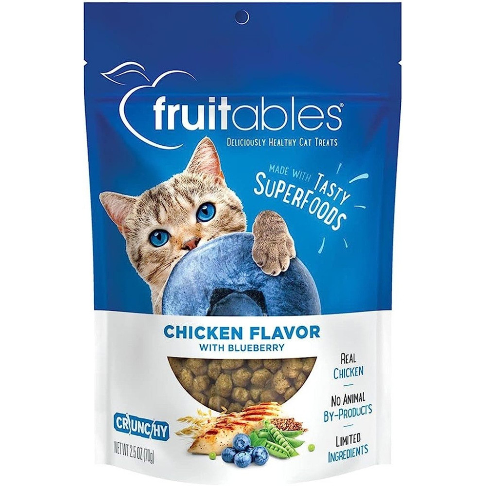 Fruitables Chicken Flavor With Blueberry Cat Treats, 70 G
