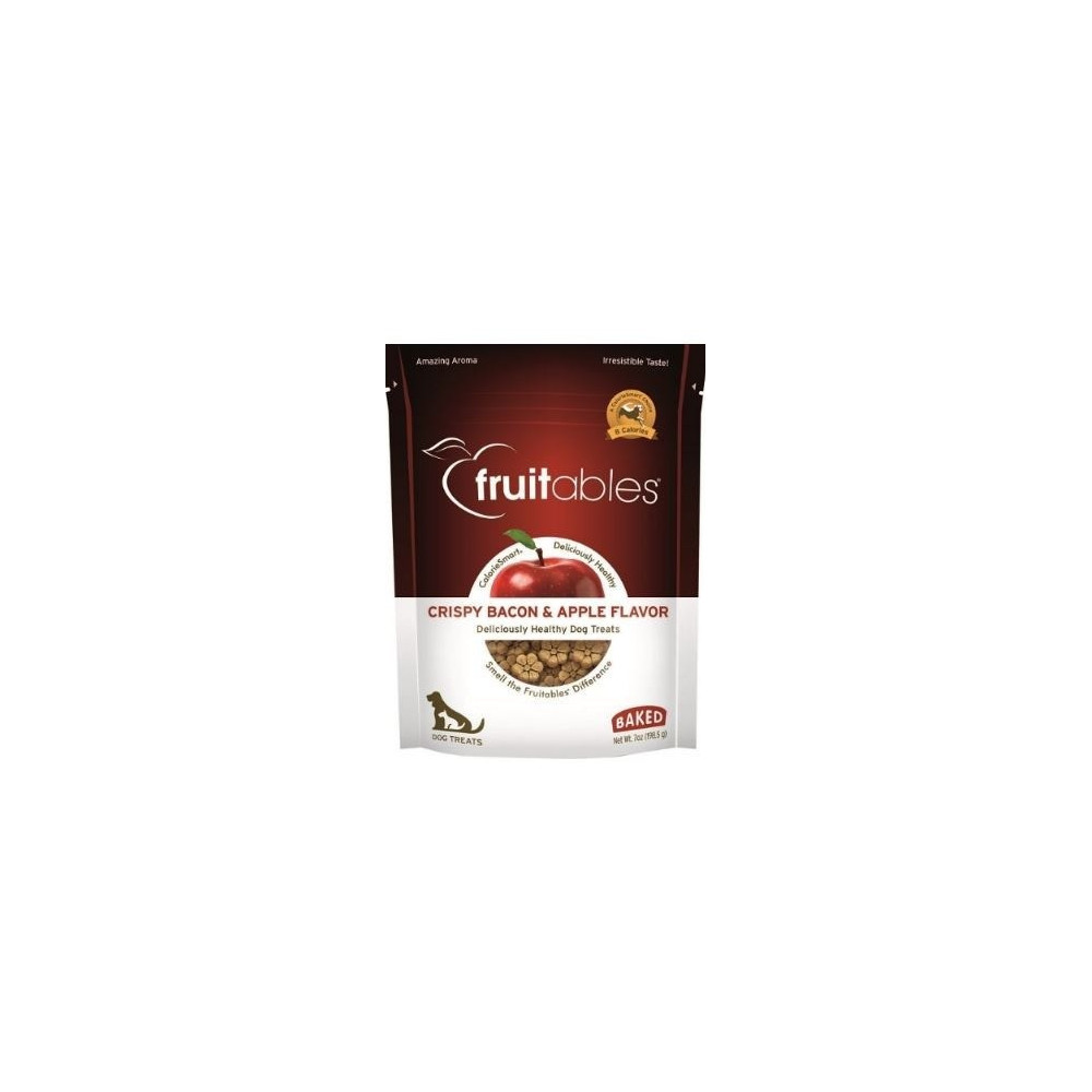 Fruitables Dog Treats Crispy Bacon And Apple Flavor, 198 G