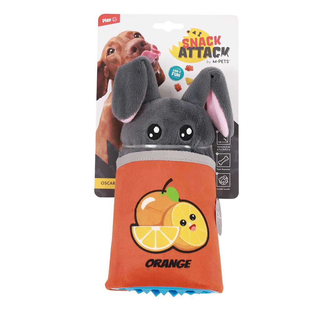 M-PETS Oscar Snack Attack Dog Toy, Multicolour