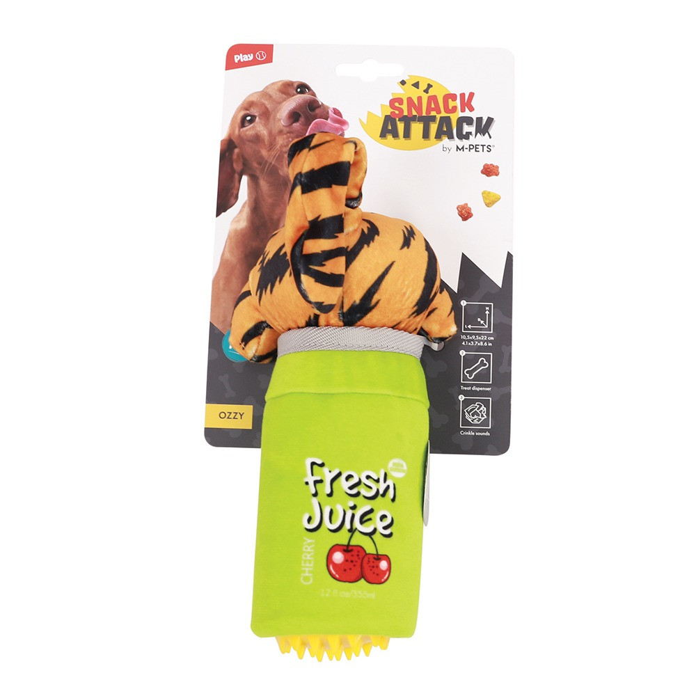 M-PETS Ozzy Snack Attack Dog Toy, Multicolour