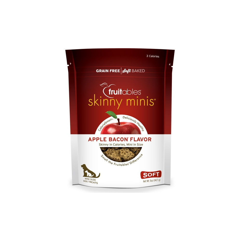 Fruitables Skinny Minis Dog Treats Apple And Bacon, 141.7 G