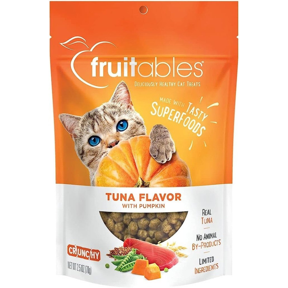 Fruitables Tuna Flavor With Pumpkin Cat Treats, 70 G