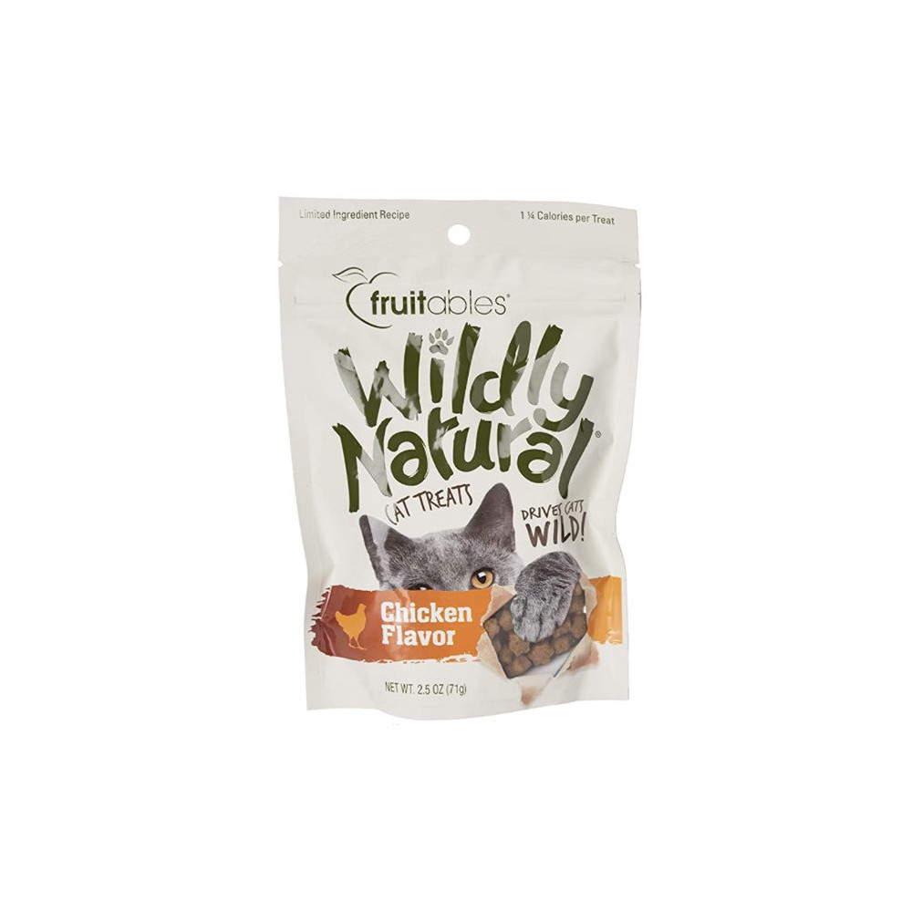 Fruitables Wildly Natural Cat Treats, Chicken Flavor, 71 G
