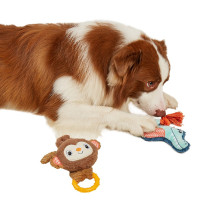 FOFOS Alligator Puppy Toy, Soft/Plush, Light Blue