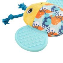 FOFOS Bee Puppy Teething Squeaky Toy, Multicolour