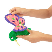 FOFOS Butterfly Reversible Crinkle Dog Toy
